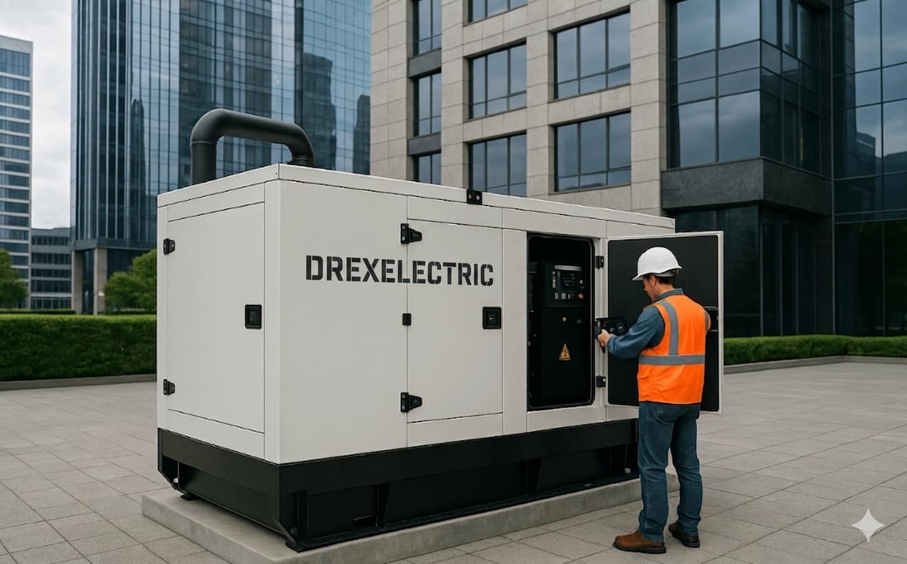 Generador DREXELECTRIC instalado en edificio comercial